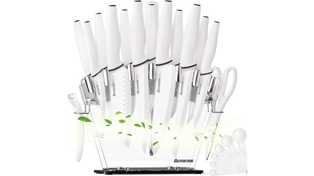 complete knife set included