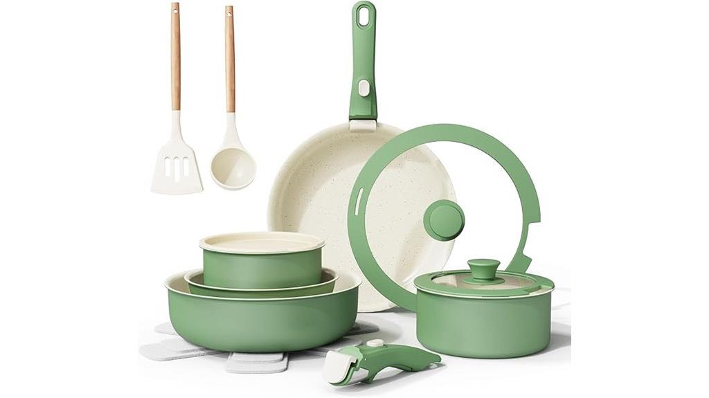 comprehensive ceramic cookware set