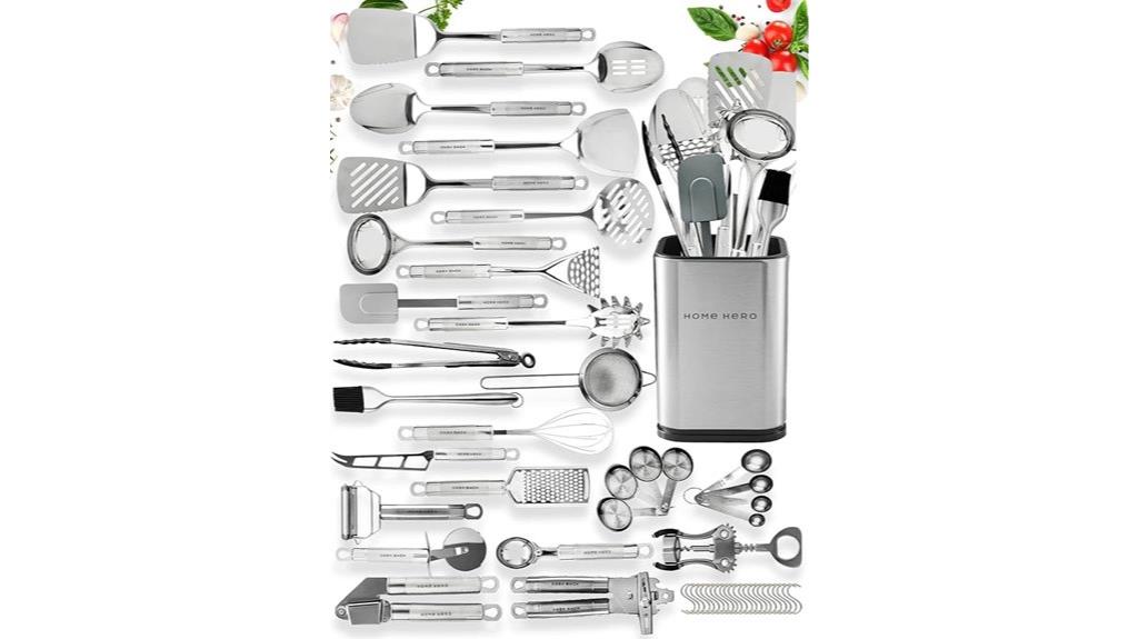 comprehensive stainless steel utensils