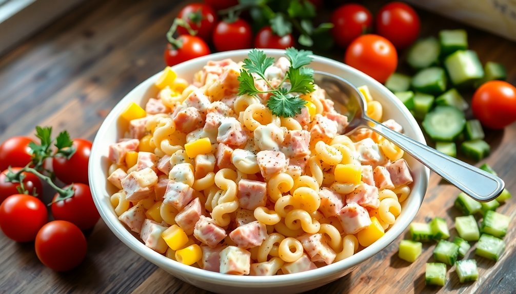 corn and ham mixture