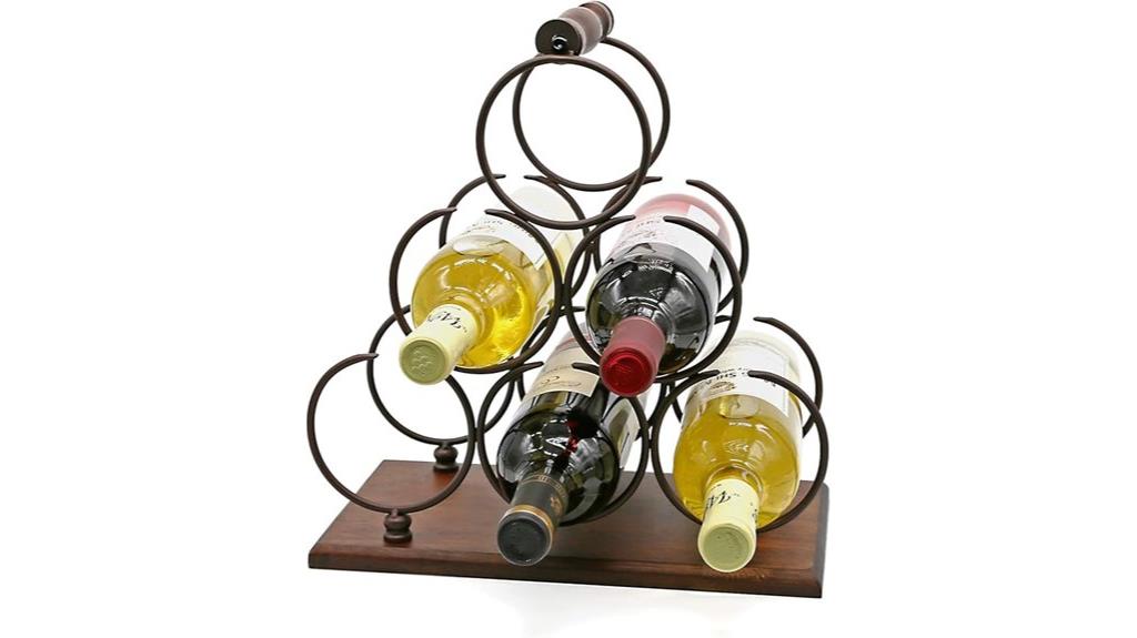 countertop wine bottle holder