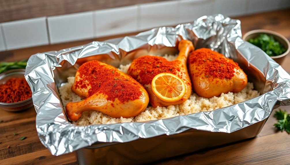 cover securely with foil