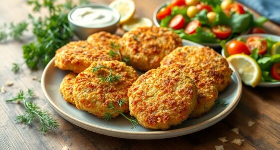 crispy chicken meat patties