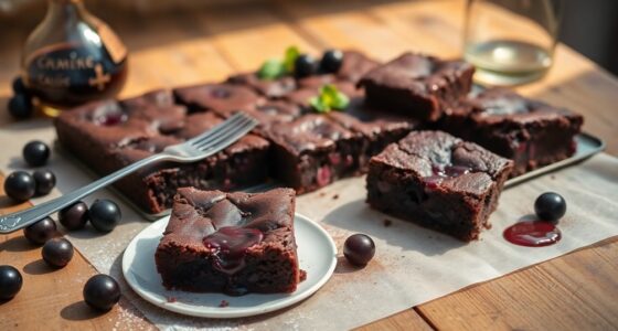 decadent dark chocolate brownies