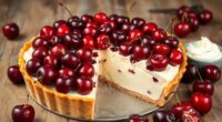 delicious cherry pie dessert