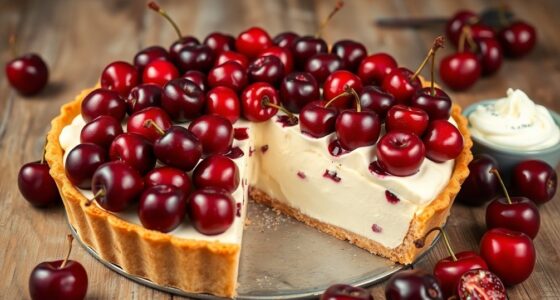 delicious cherry pie dessert