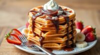 delicious nutella filled waffles