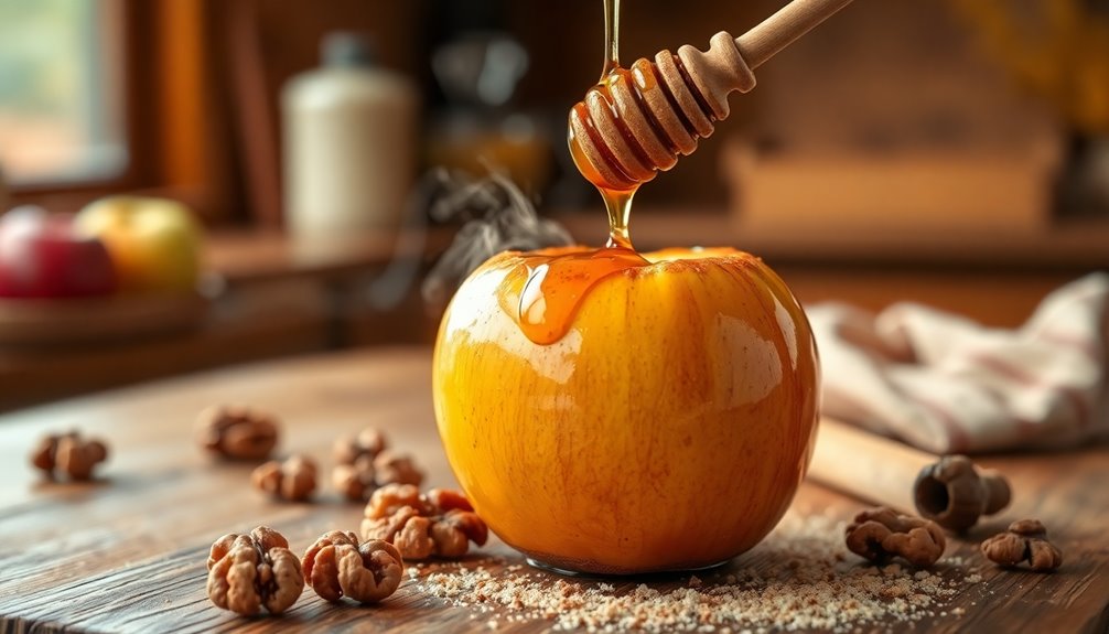 drizzle honey before serving