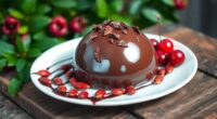 drunken cherry chocolate dessert