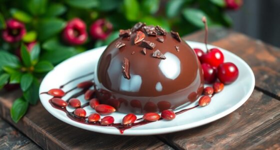 drunken cherry chocolate dessert