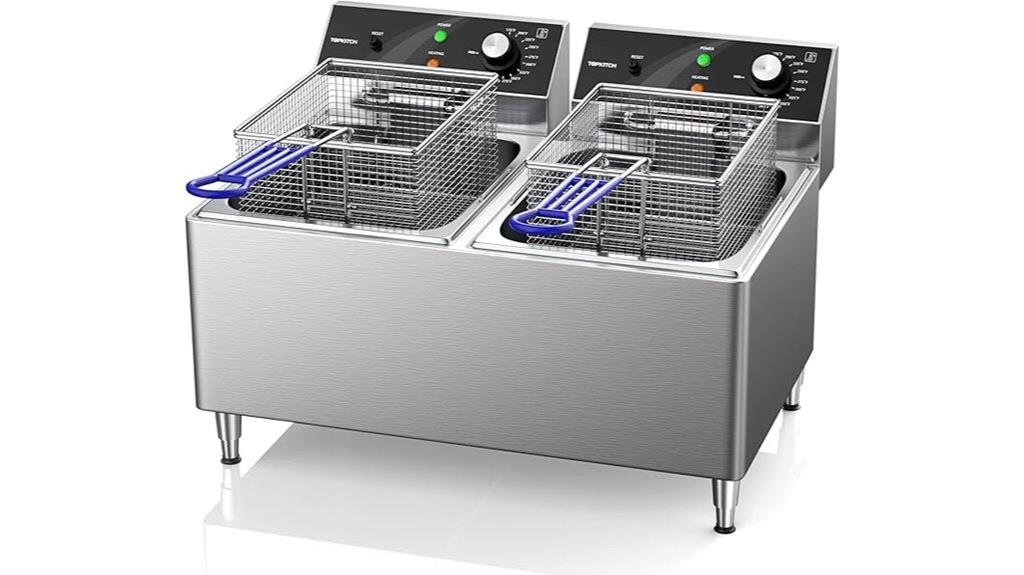 dual tank deep fryer