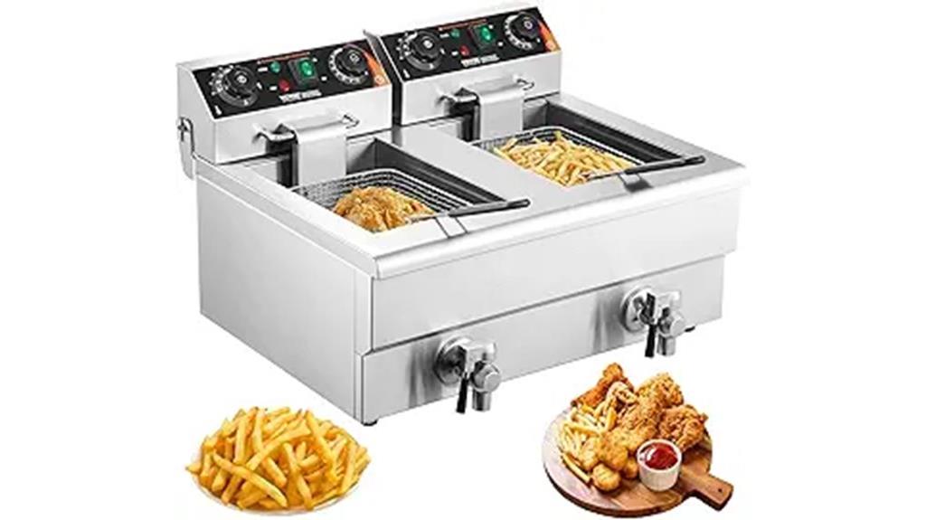 dual tank deep fryer