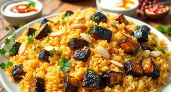 eggplant pilaf recipe instructions