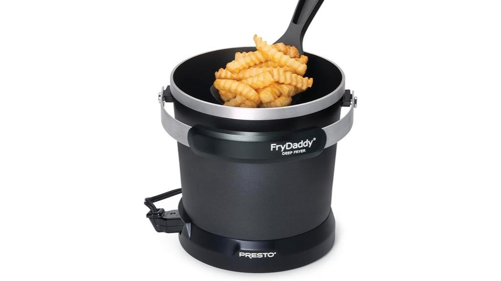 electric deep fryer black