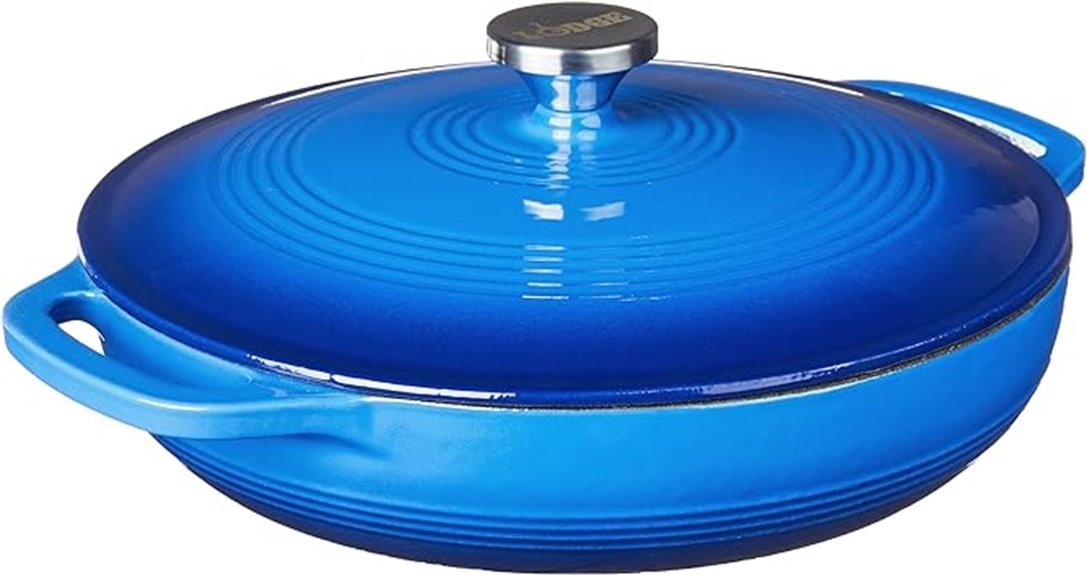 enameled cast iron casserole