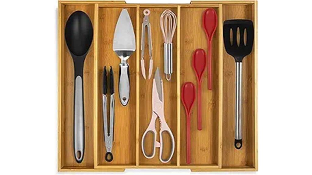 expandable kitchen drawer organizer