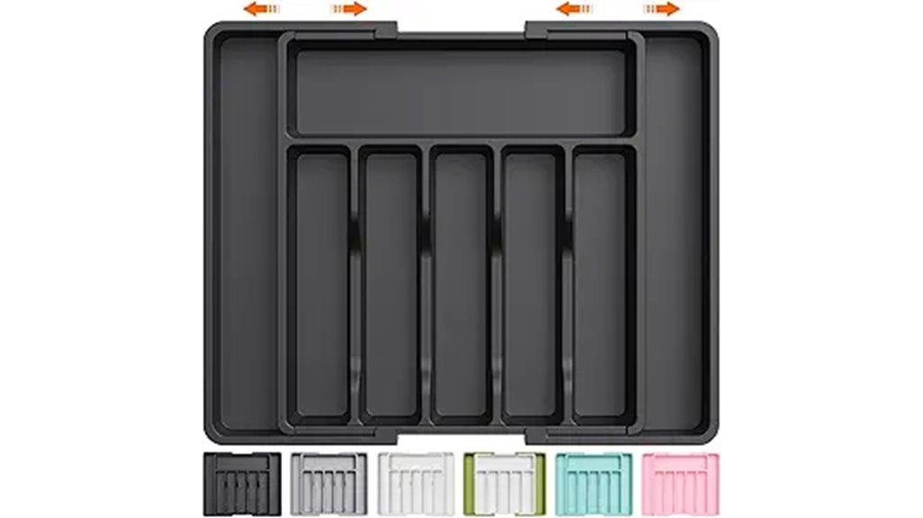 expandable silverware drawer organizer