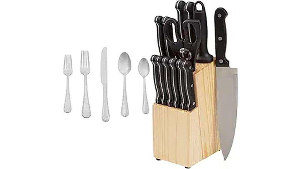 flatware and knife set