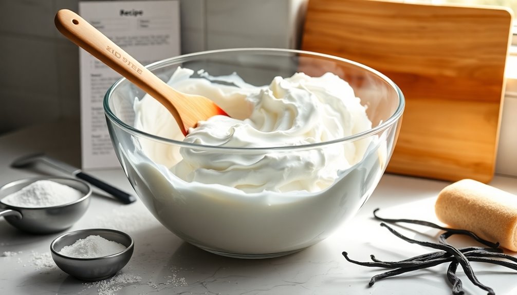fold in whipped cream
