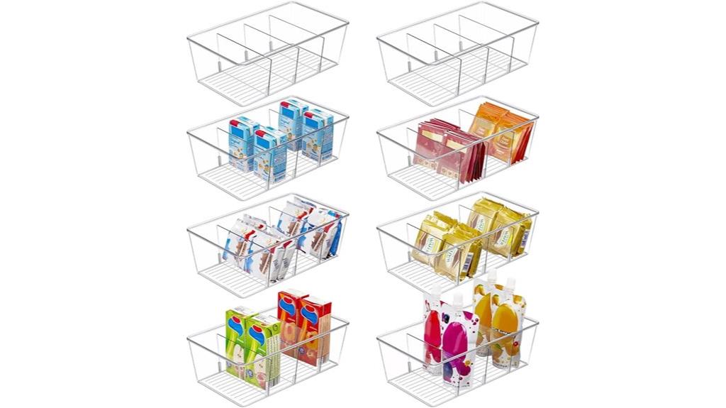 food storage organizer bins