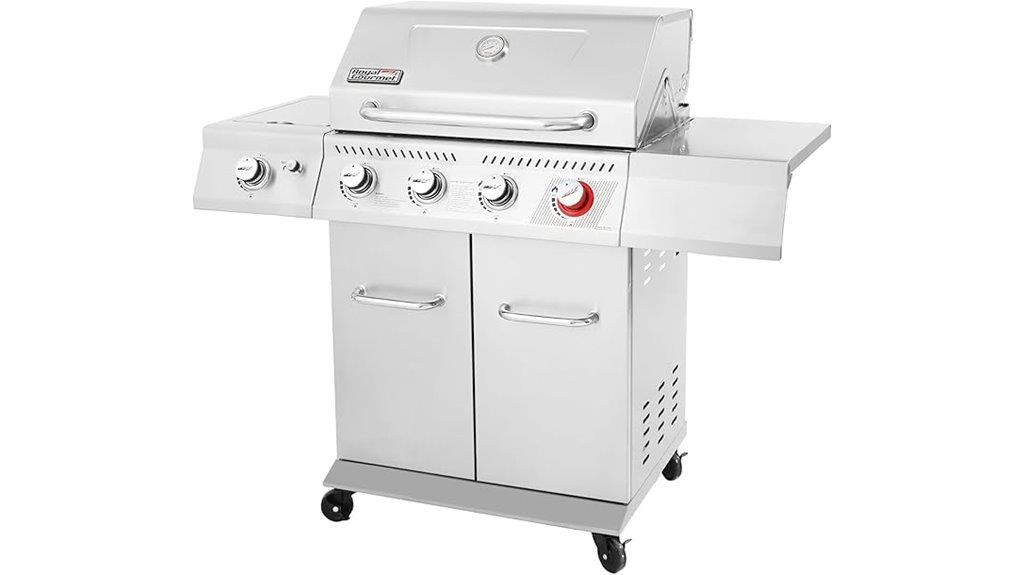 four burner propane gas grill