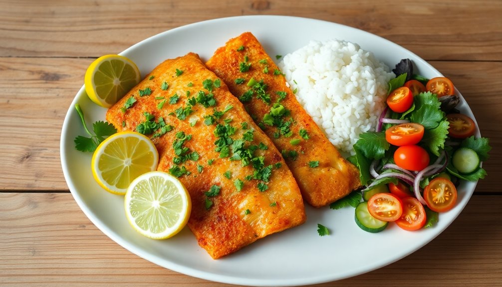 garnish dish with herbs