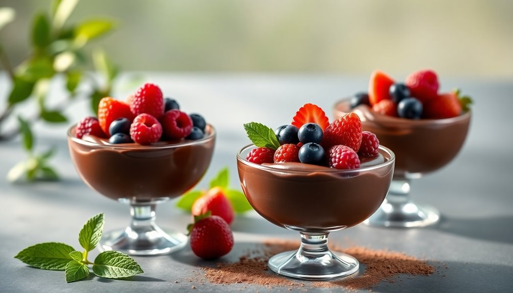 garnish with fresh berries
