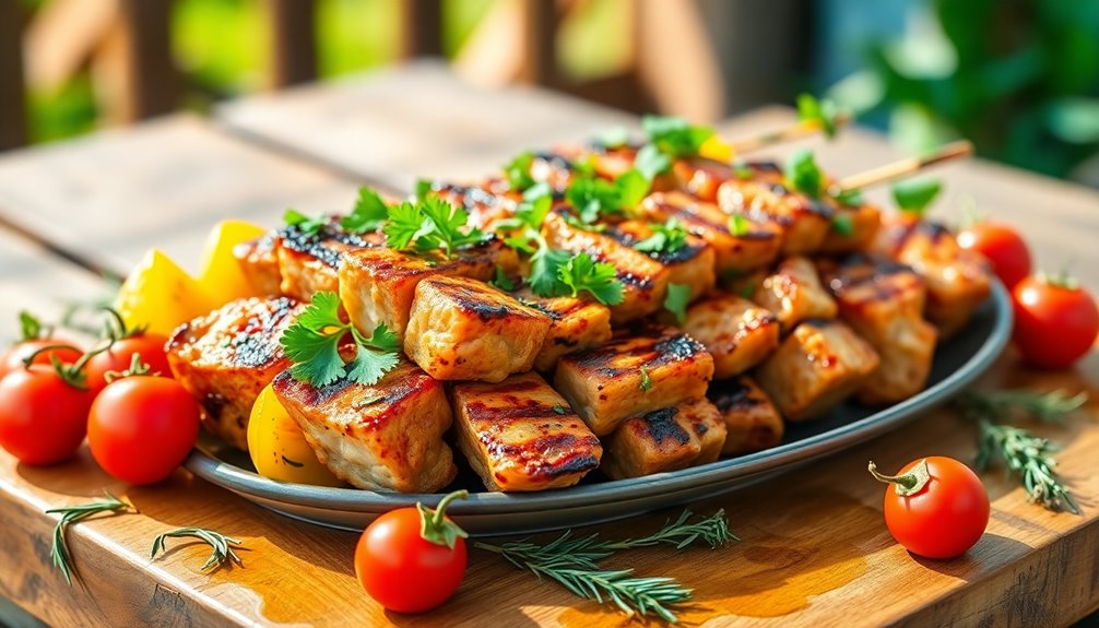 garnish with fresh herbs