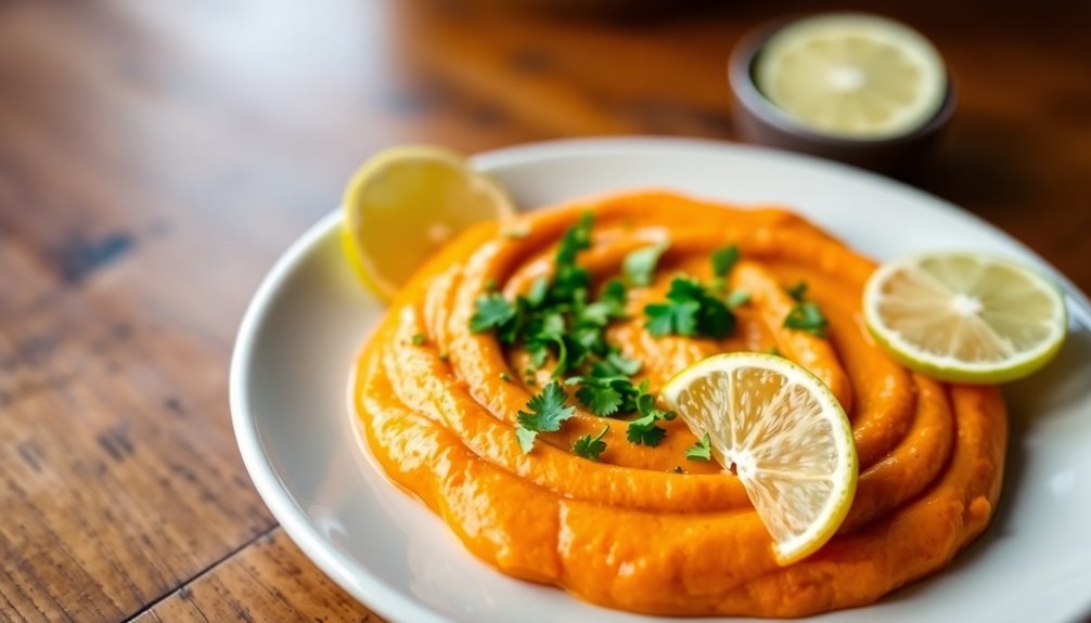garnish with fresh herbs