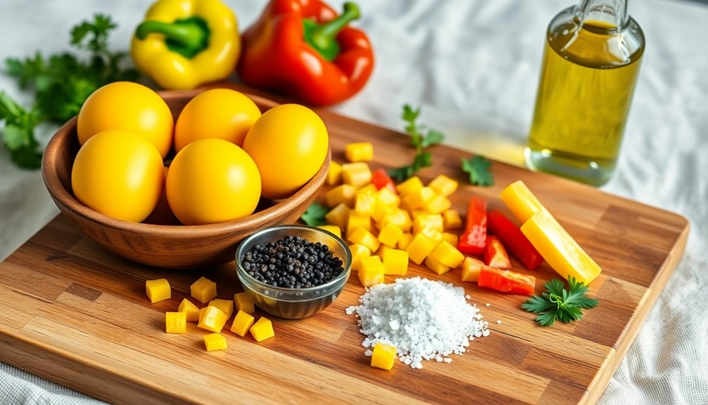 gather seasoning preparation ingredients