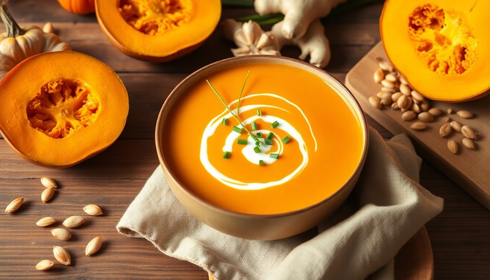 ginger infused pumpkin soup recipe