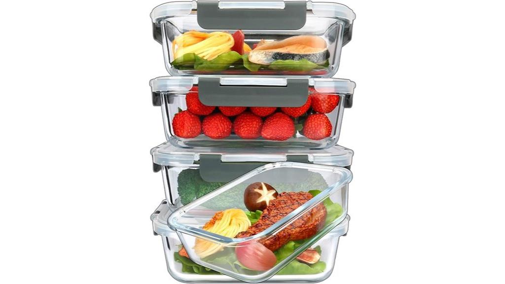 glass meal prep containers