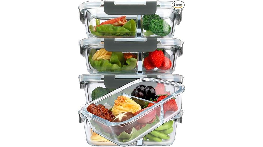 glass meal prep containers