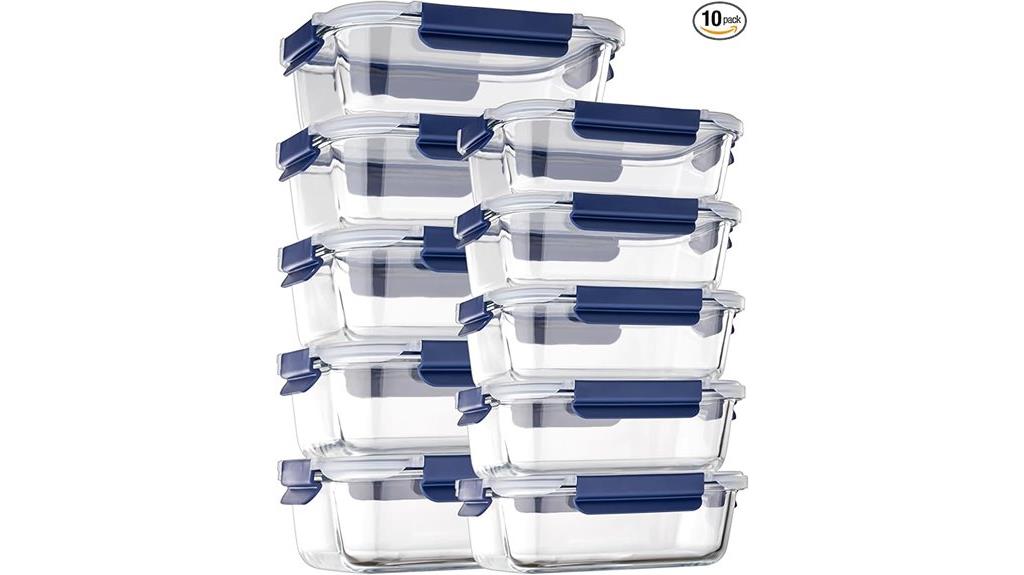 glass storage containers set