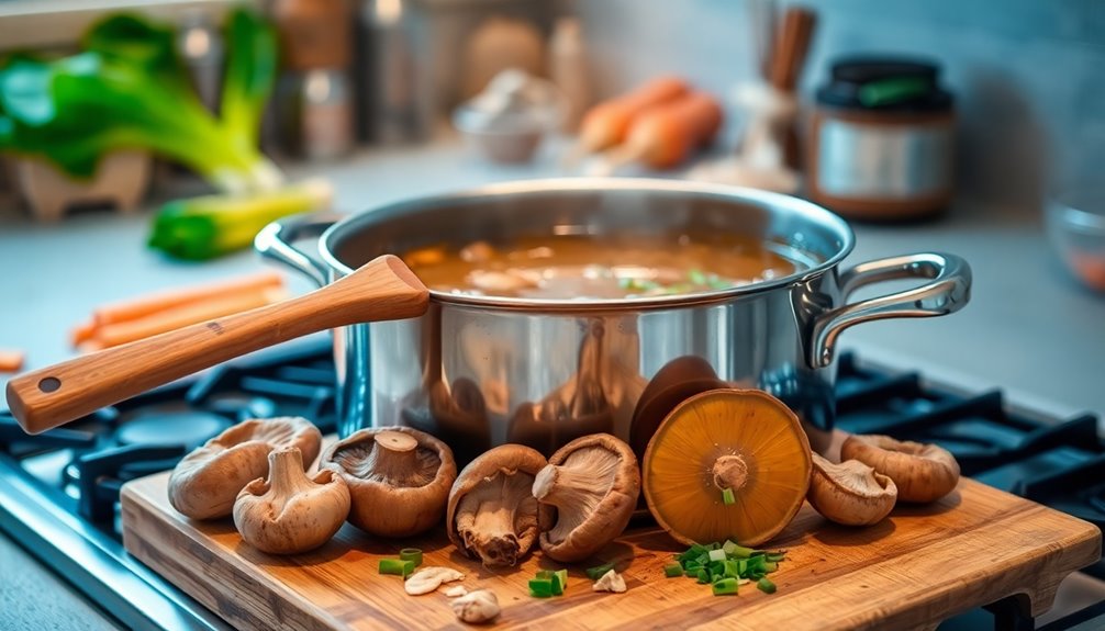 gradually add vegetable broth