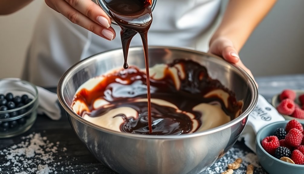 gradually incorporate wet ingredients