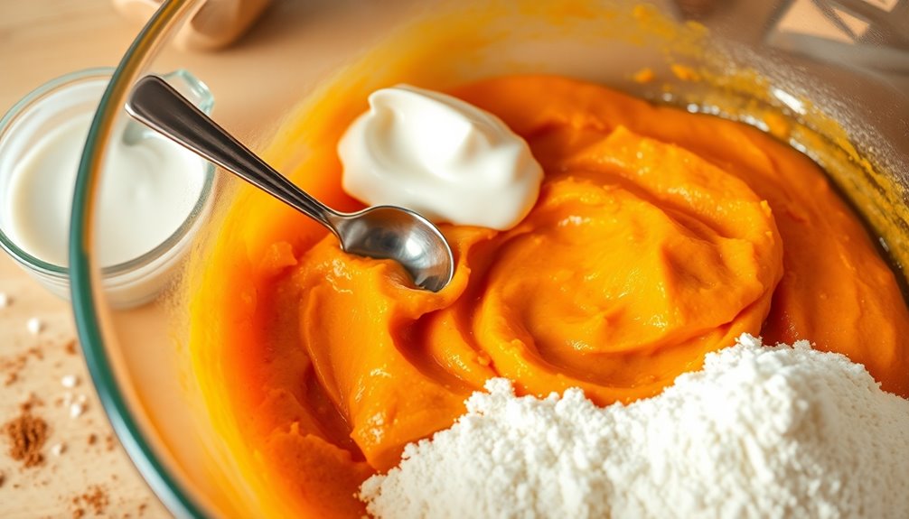 gradually incorporate wet ingredients