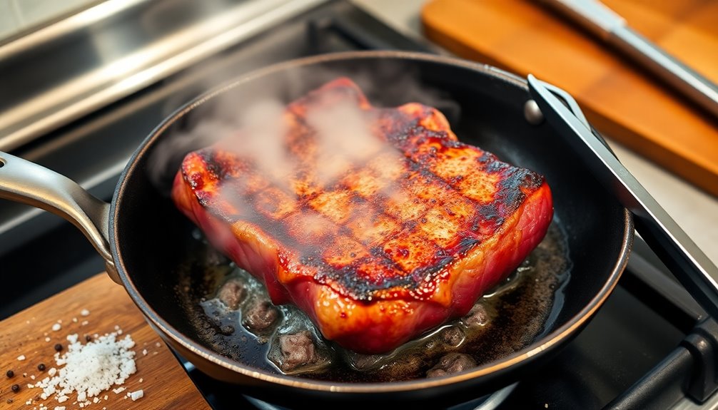 grill meat to medium rare