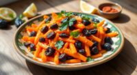 healthy carrot prune salad