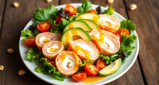 healthy seafood avocado salad