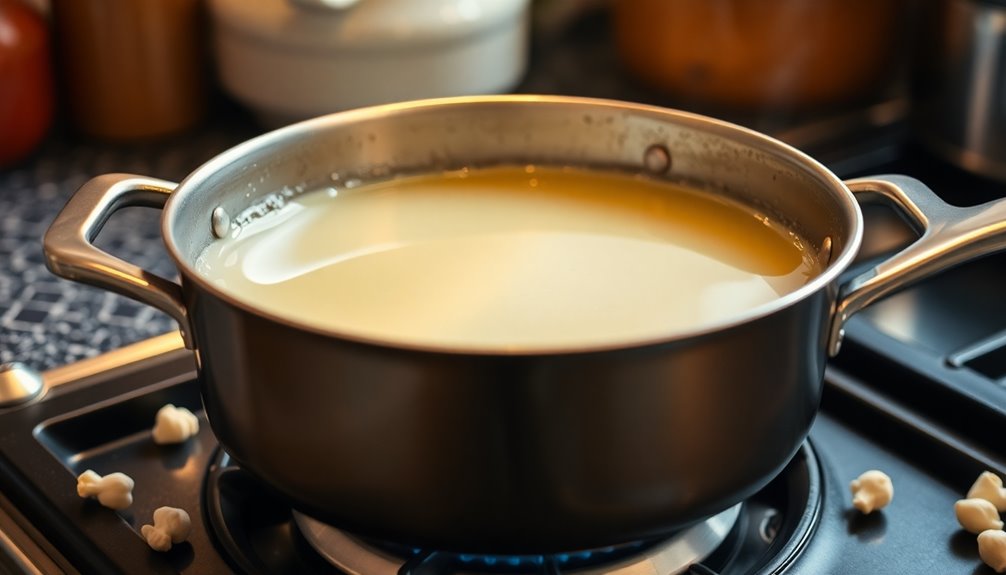 heat oil in pan