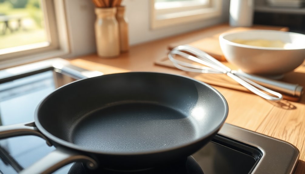 heat the skillet properly
