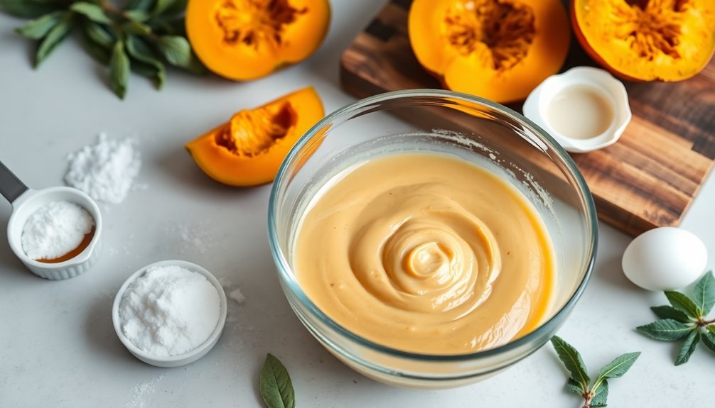 incorporate pumpkin puree mixture