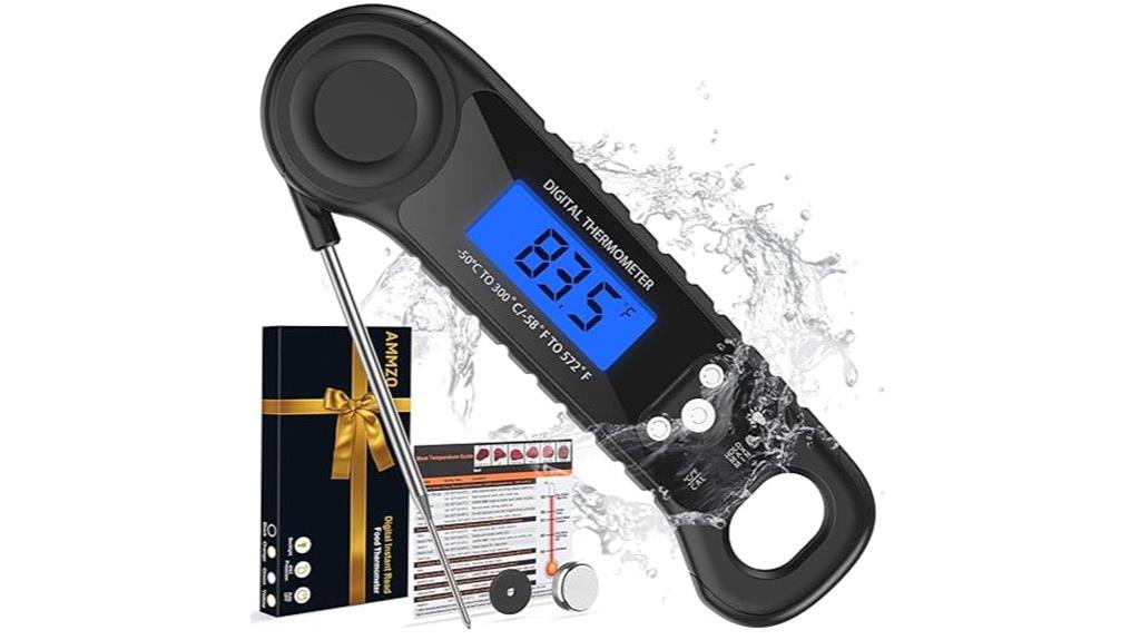 instant read waterproof thermometer