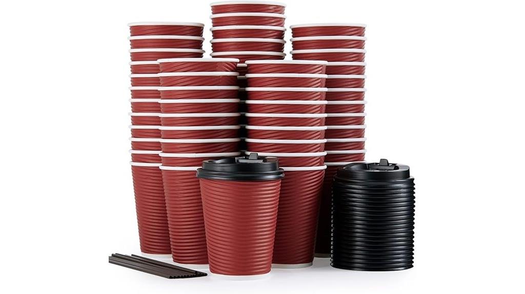 insulated disposable coffee cups