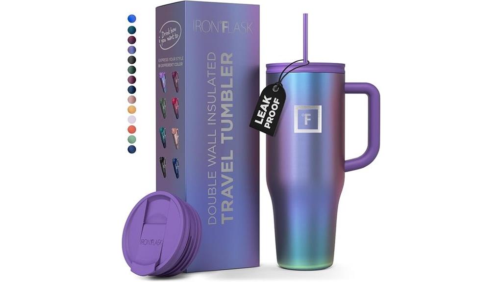 insulated mug with straw