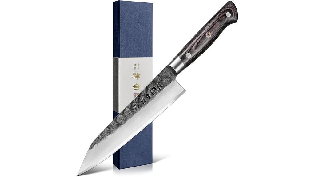 japanese black kiritsuke knife