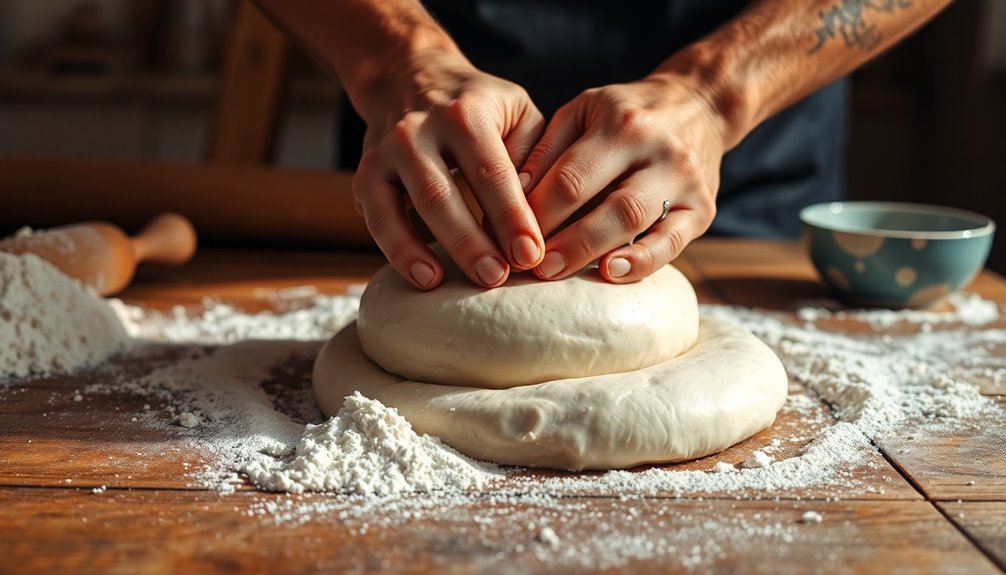 knead dough until smooth