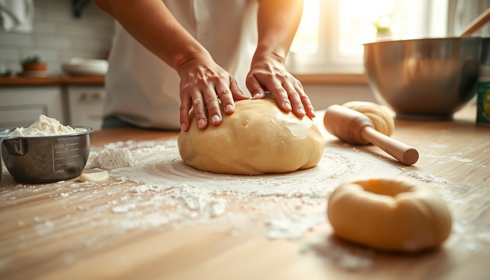 knead dough until smooth