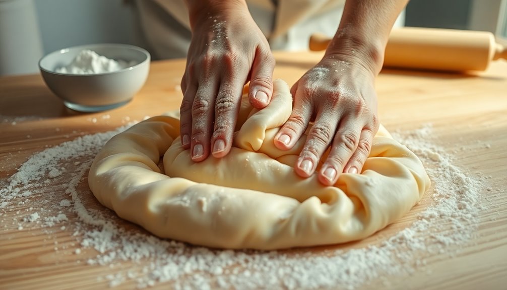 knead dough until smooth
